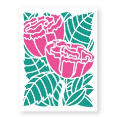 Two Peonies - A2 layered