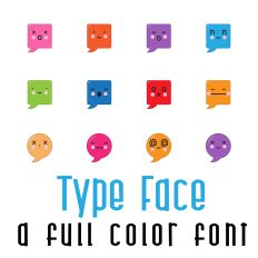 Type Face Full Color Font