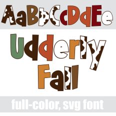 Udderly Fall Color Font