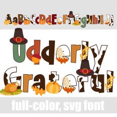 Udderly Grateful Color Font
