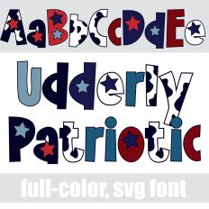 Udderly Patriotic Color Font