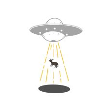 UFO with Cow