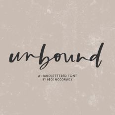 Unbound Signature Script Font