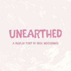 Unearthed - A Grungy Display Font