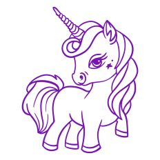 Unicorn Violet_Lines