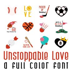 Unstoppable Love Full Color Font