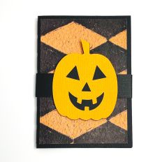 3D Halloween Jack-o-Lantern pop-up gift card holder