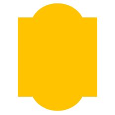 Fancy Rectangle Label Background Shape