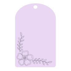 Floral Gift Tag Sketch Design - Marigold