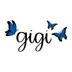Gigi with Butterflies