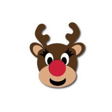 Girl Reindeer SVG