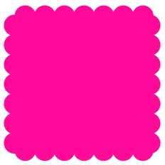 Scallop Square Background Shape