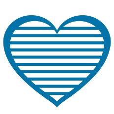 Stripe Heart