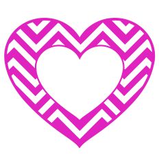 Chevron Heart Frame