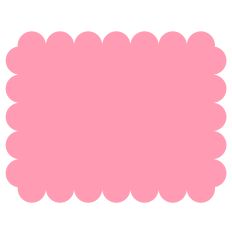 Scallop Rectangle background Shape