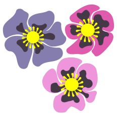 Hellebores Lenten Roses Spring Floral SVG Design