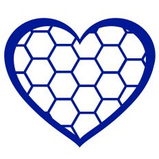 Honeycomb Heart Shape