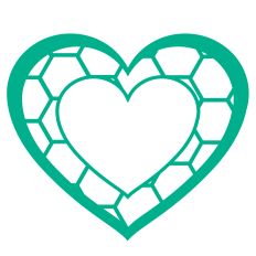 Honeycomb Heart Frame