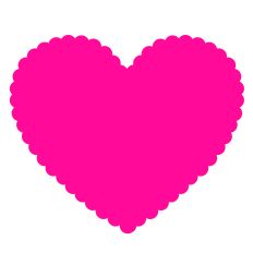 Scallop Heart Shape