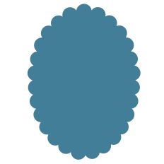 Scallop Oval Shape