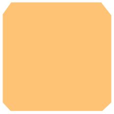 Fancy Corner Square Background Shape