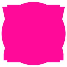 Fancy Artisan Square Background Shape