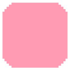 Pixel Corner Square Background Shape