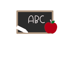Chalkboard Sign SVG with Apple & Name Space