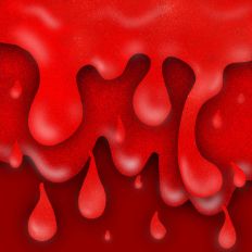 Red Glitter Horror Slime Drip Halloween Background