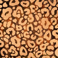 Tortoiseshell and Gold Glitter Leopard Print Background