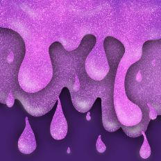 Purple Glitter Horror Slime Drip Halloween Background
