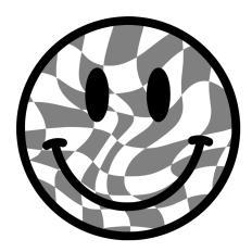 Warped Checkers Smiley