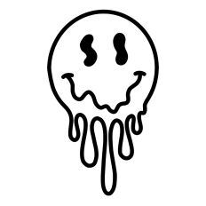 Melting Drippy Smiley