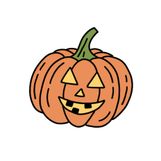 Cute Jack-o-lantern sticker