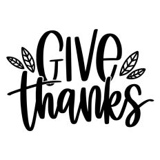 Give Thanks Fall Leaves