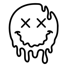 Melting Smiley X Eyes