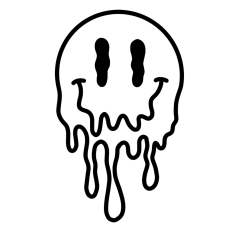 Melting Drippy Smiley