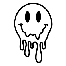 Melting Drippy Smiley