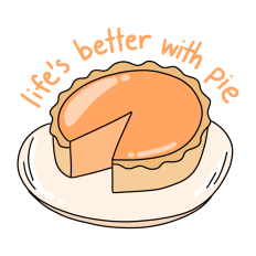 life's better with pie sticker