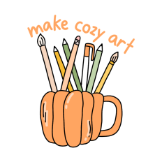 make cozy art sticker