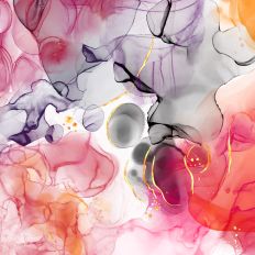 Halloween Alcohol Ink and Gold Foil Background Pattern