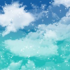 Blue and Teal Ombre Clouds Background Pattern