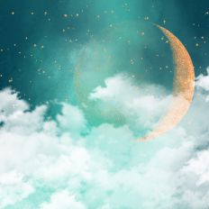 Magical Night Sky Background Pattern
