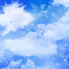 Blue Cloudy Sky Background Pattern