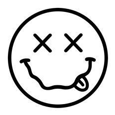 Warped Smiley X Eyes