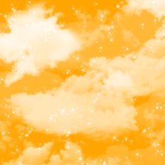 Yellow Cloudy Sky Background Pattern