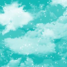 Teal Cloudy Sky Background Pattern