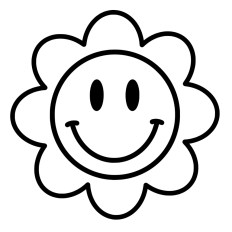 Flower Smiley Face