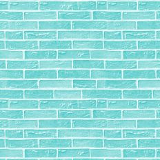 Teal Brick Background Pattern