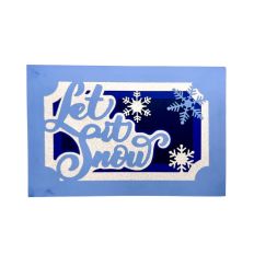 Let It Snow 3D Shadowbox Card 4x6